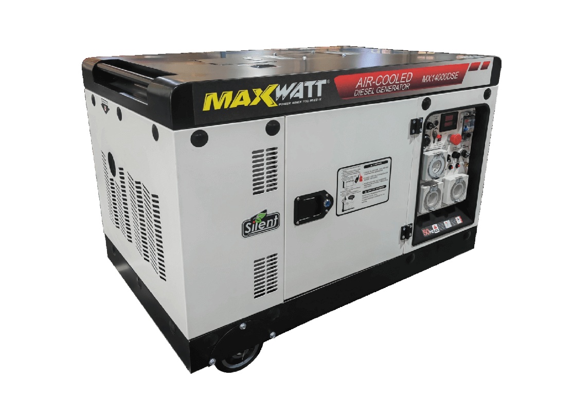 Maxwatt MX14000DSE 13kva Air Cooled Diesel Generator